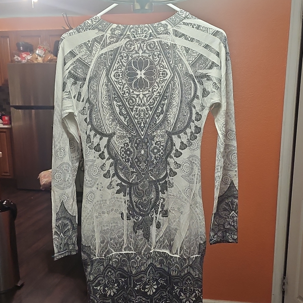 XOXO Black and White Asymmetrical Dress